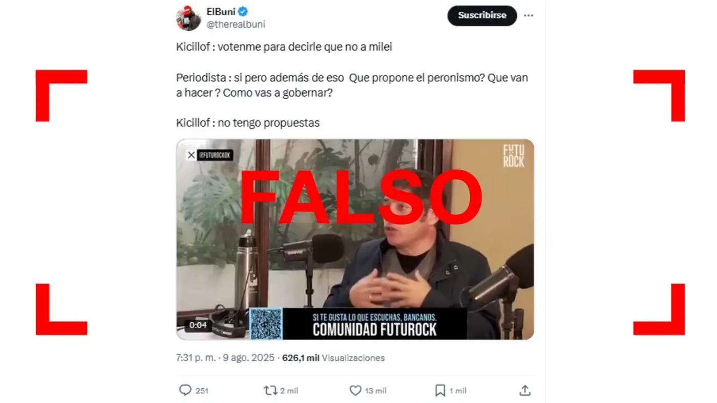 Reverso tuit editado kicillof