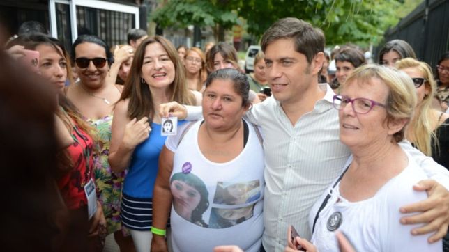 en el dia de la mujer, el encuentro de dos luchadoras platenses con kicillof