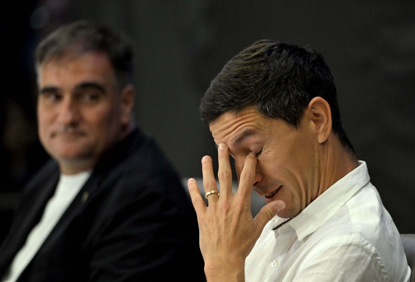 Nacho Fernández junto a Carlos Anacleto.