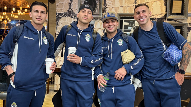 el paso de gimnasia por mendoza: estadia, partido, avion y a seguir entrenando