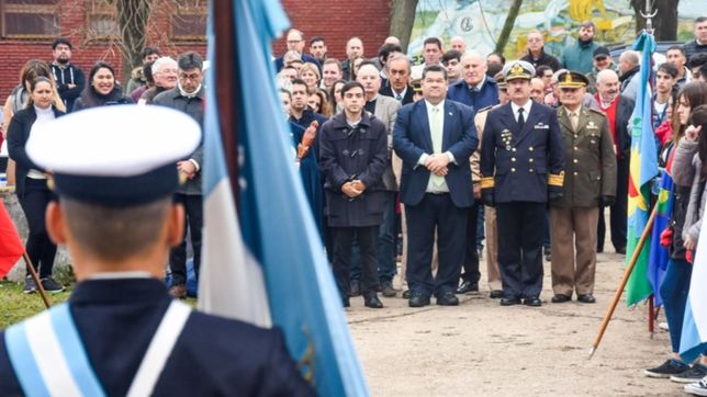 jorge nedela encabezo el acto por el 148° aniversario de berisso