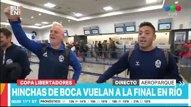 fueron a buscar hinchas de boca pero se encontraron con los de gimnasia de despedida de soltero
