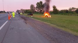 manejaba alcoholizado y choco contra un auto que despisto, se incendio y su conductor murio manejaba alcoholizado y choco contra un auto que despisto, se incendio y su conductor murio