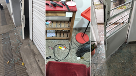 desvalijaron una peluqueria en la plata y dejaron al dueno sin herramientas para trabajar