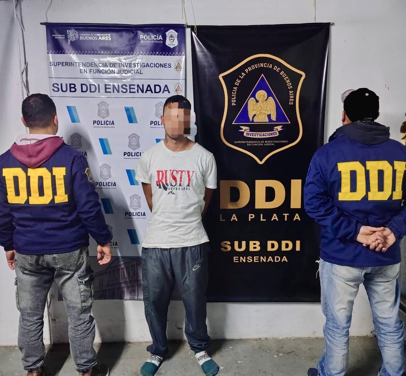 El delincuente detenido en la SUB DDI Ensenada.