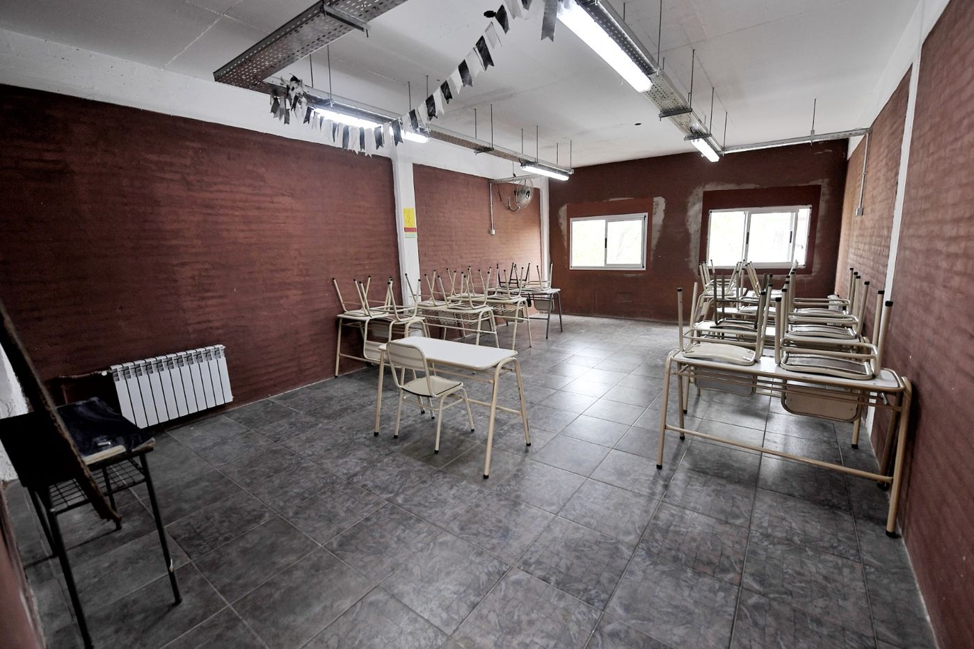 La escuela 58 de Mar del Plata, una de las obras realizadas por Provincia en esa ciudad