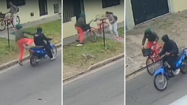 iba al trabajo en bicicleta desde tolosa y dos motochorros la atacaron para robarsela iba al trabajo en bicicleta desde tolosa y dos motochorros la atacaron para robarsela