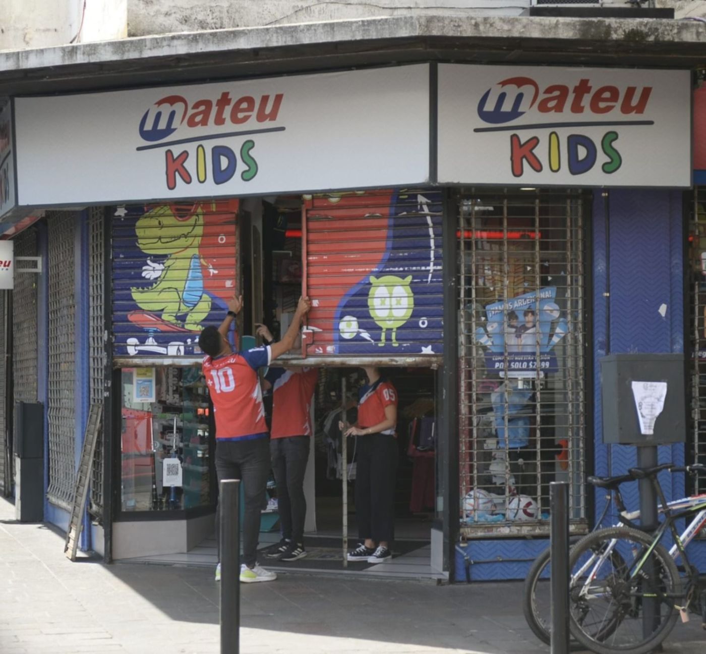 Calles de La Plata durante Argentina Australia