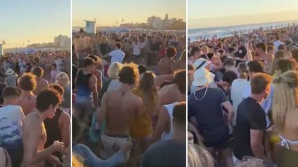 VIDEO: Rugbiers de La Plata terminaron a las piñas en la playa de Pinamar