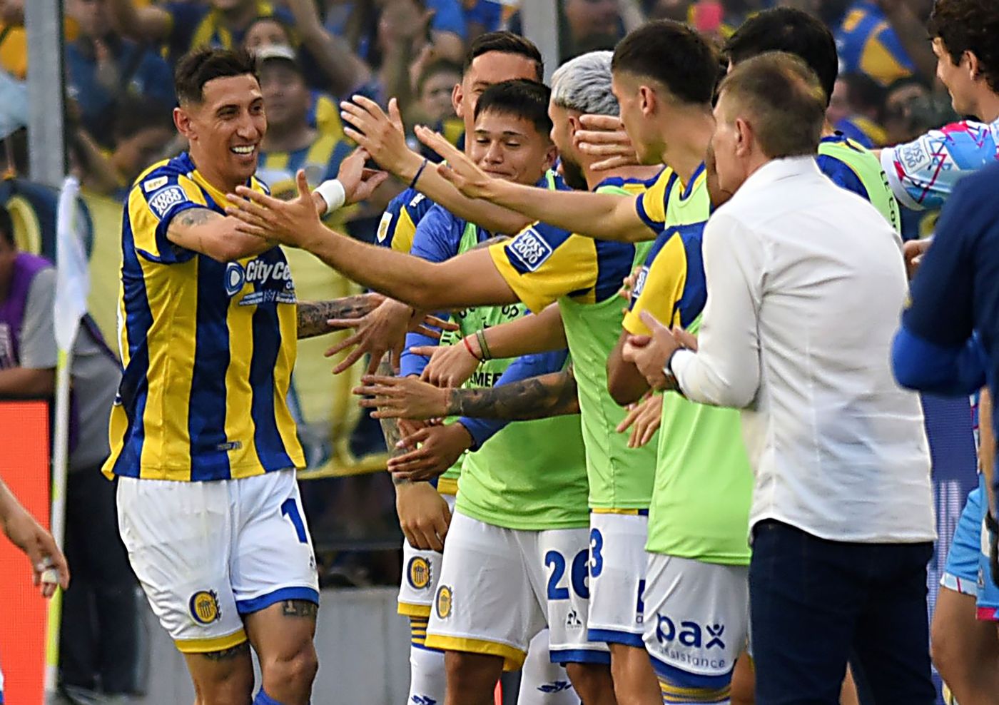 Di Maria festejo Rosario Central