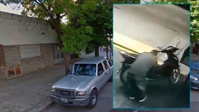 video: asi se robo una moto a plena luz del dia y con total tranquilidad