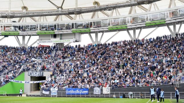 gimnasia evalua mudar su localia al estadio unico para la vuelta de los hinchas