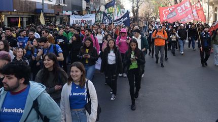 Docentes, trabajadores y estudiantes de la UNLP coparon la calles de La Plata