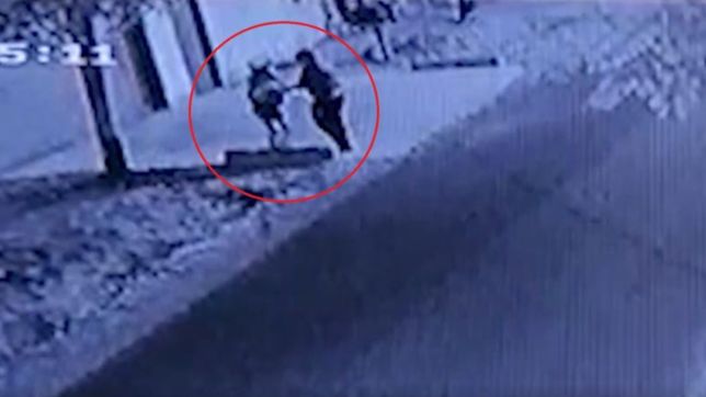 video: violento robo a punta de pistola a una mujer que caminaba sola en la plata
