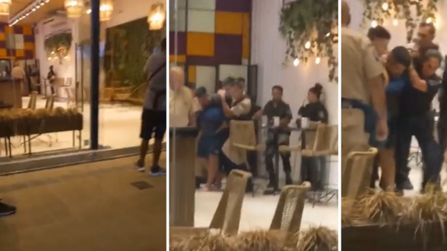 video: en una heladeria llena, asi atraparon al joven que murio en la comisaria de berisso