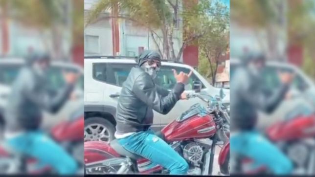 el video de la brujita veron en una super moto paseando por las calles de la plata