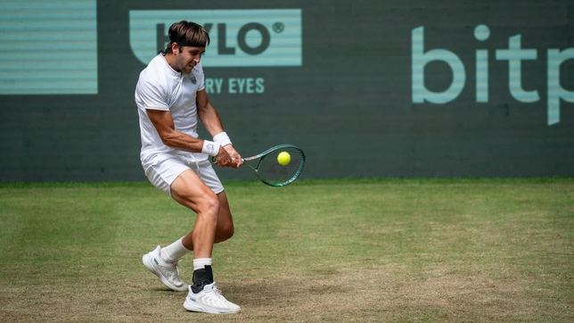 tomas etcheverry volvio a jugar un partidazo y peleo hasta el final, pero quedo eliminado
