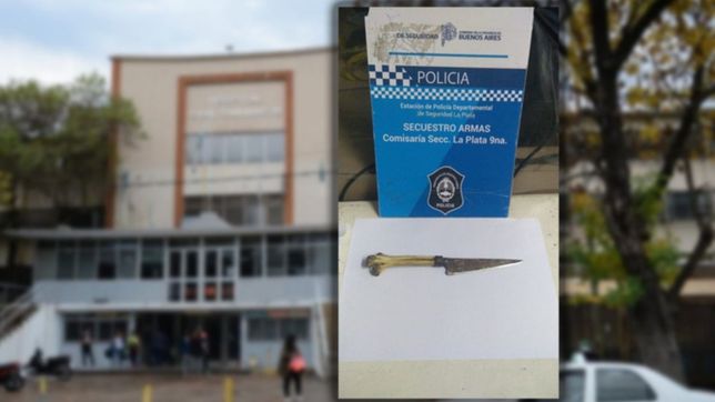tension dentro del hospital san martin: ataco a policias armado con un cuchillo