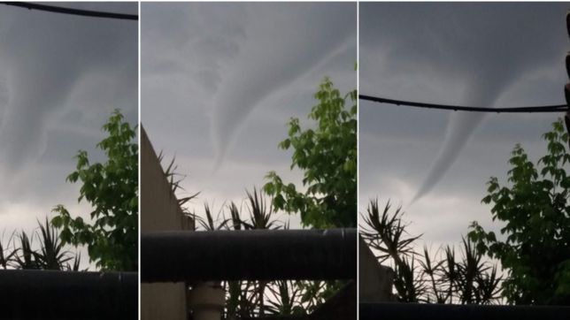 una nube embudo fue vista en quilmes y causo alarma: ¿puede pasar en la plata?
