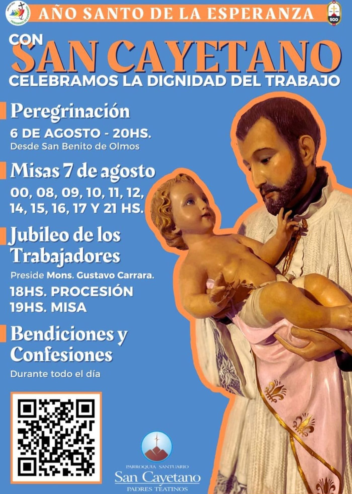 El cronograma de las celebraciones será encabezado por el arzobispo Gustavo Carreras y la misa por el Jubileo de los Trabajadores
