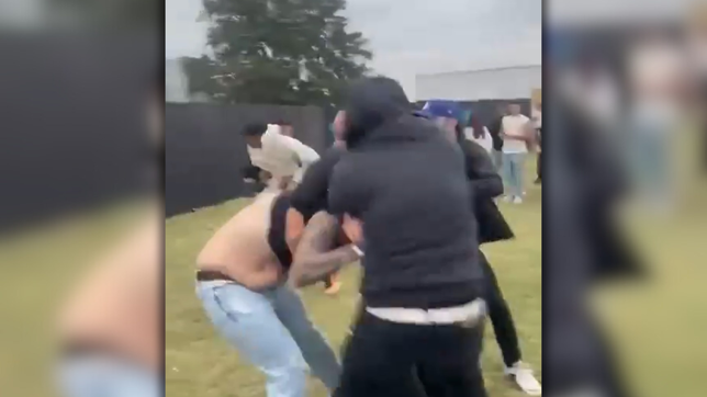 una pelea en una fiesta del club los tilos termino con un joven internado
