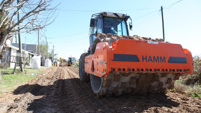 finalizaron obras de mejorado de calles, tareas hidraulicas y zanjeo en gonnet