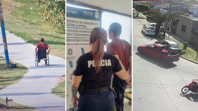 robo una camioneta en berisso y quiso escapar en silla de ruedas para aparentar una discapacidad