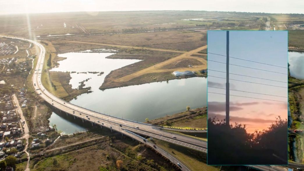 VIDEO: de nuevo apareció un extraño fenómeno luminoso sobre la autopista