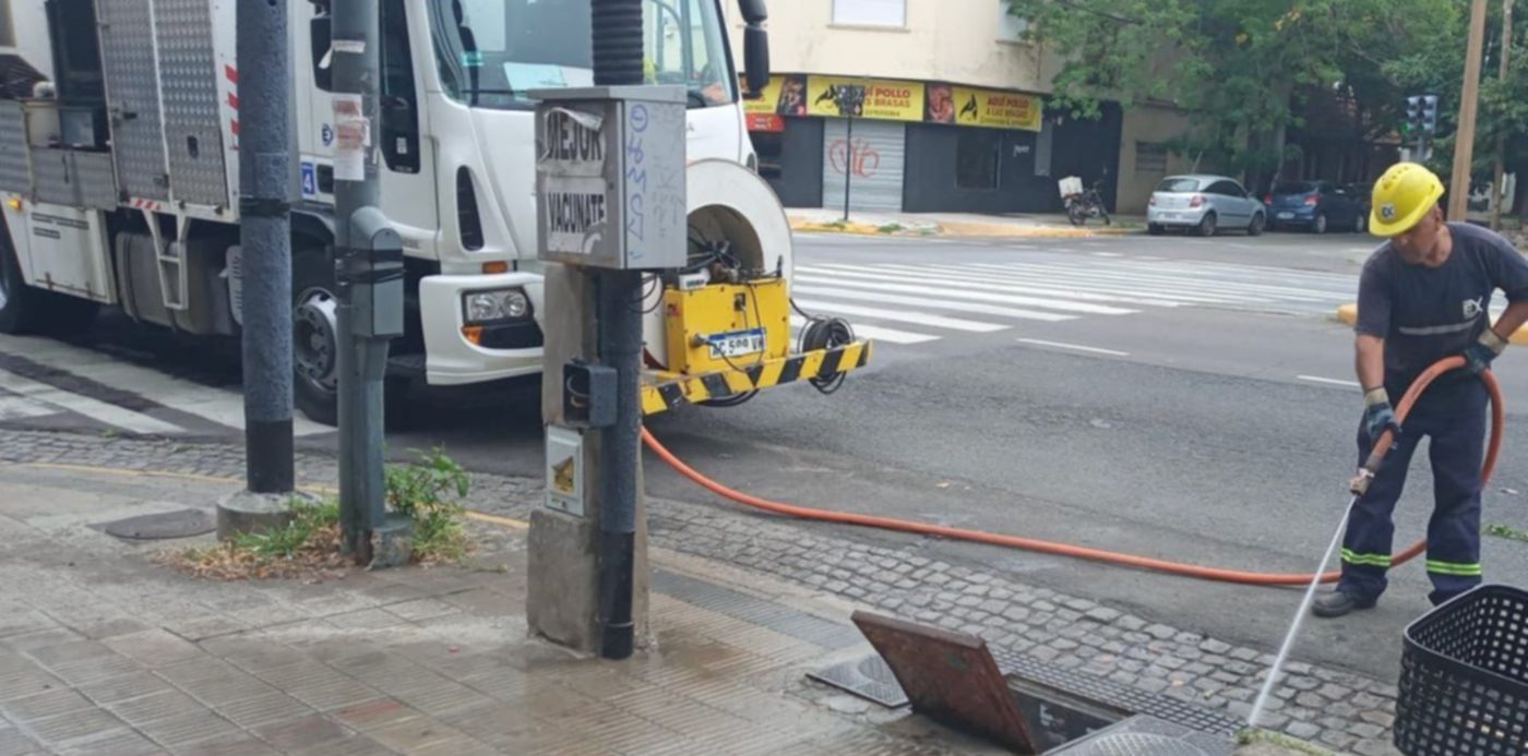 limpieza desagües de La Plata