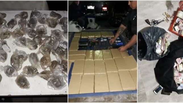 video: cayo una banda narco platense con $20 millones en efectivo y 35 kilos de droga