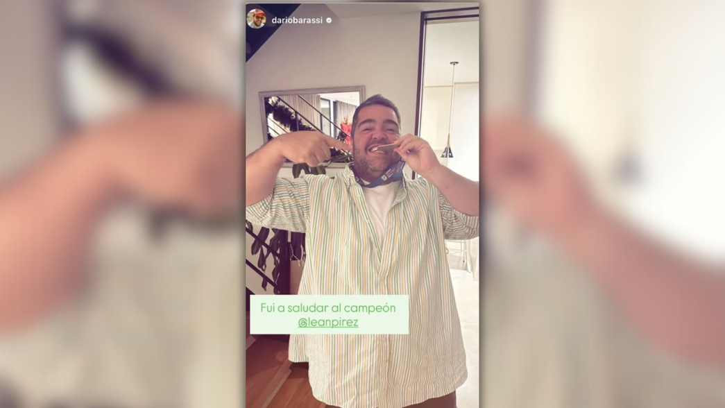 La sorpresiva aparición de Darío Barassi para festejar el título de Estudiantes