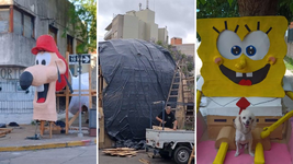 paso a paso, asi trabajan los vecinos para terminar los munecos de fin de ano paso a paso, asi trabajan los vecinos para terminar los munecos de fin de ano