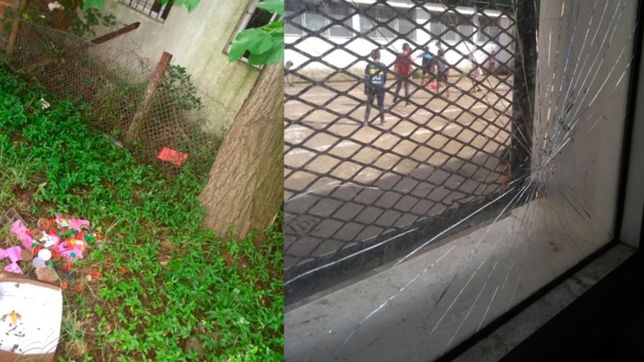 entraron a una escuela y se robaron la pileta a la que iban los chicos del barrio