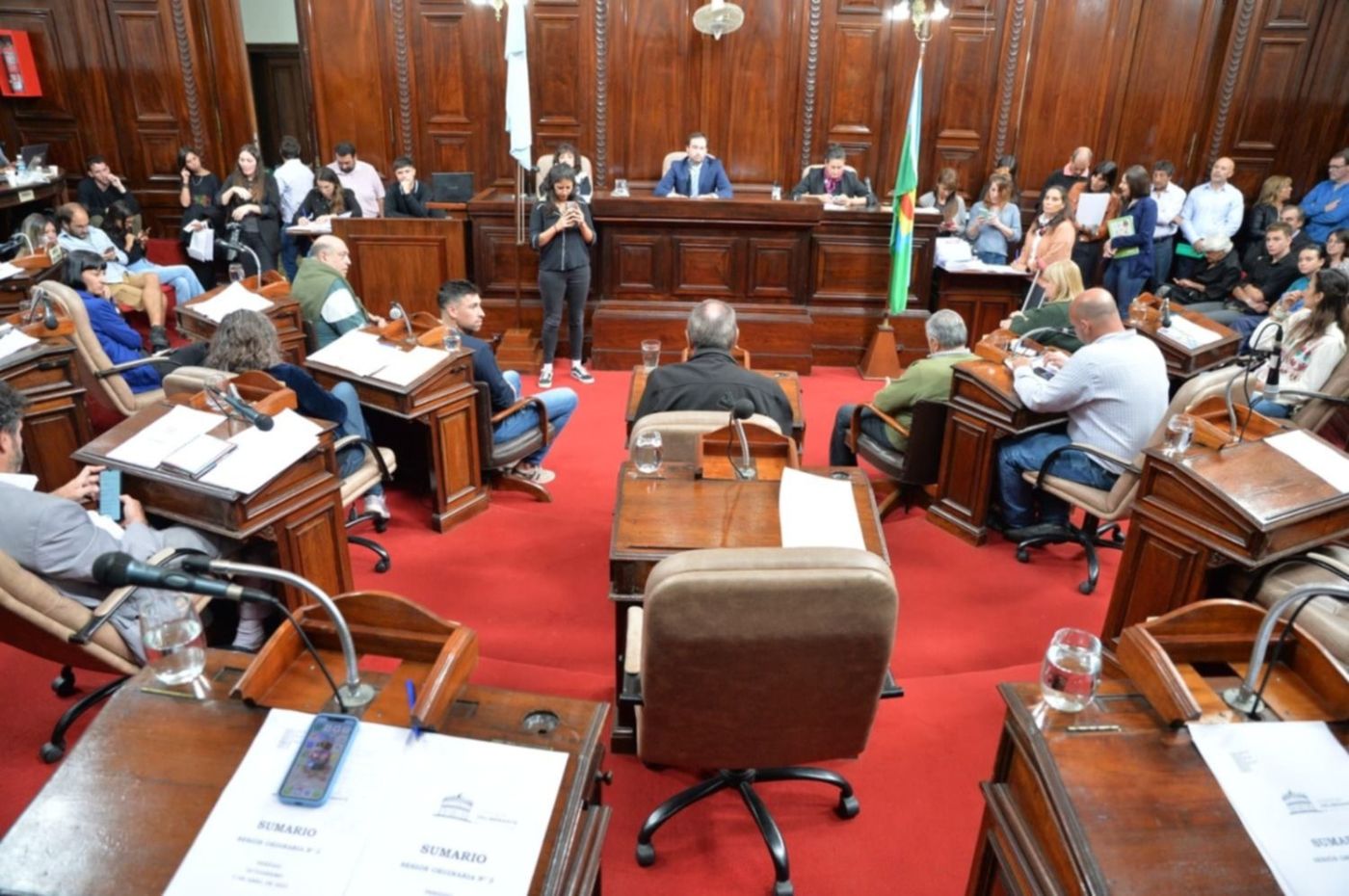 El Concejo Deliberante platense en sesión ordinaria.