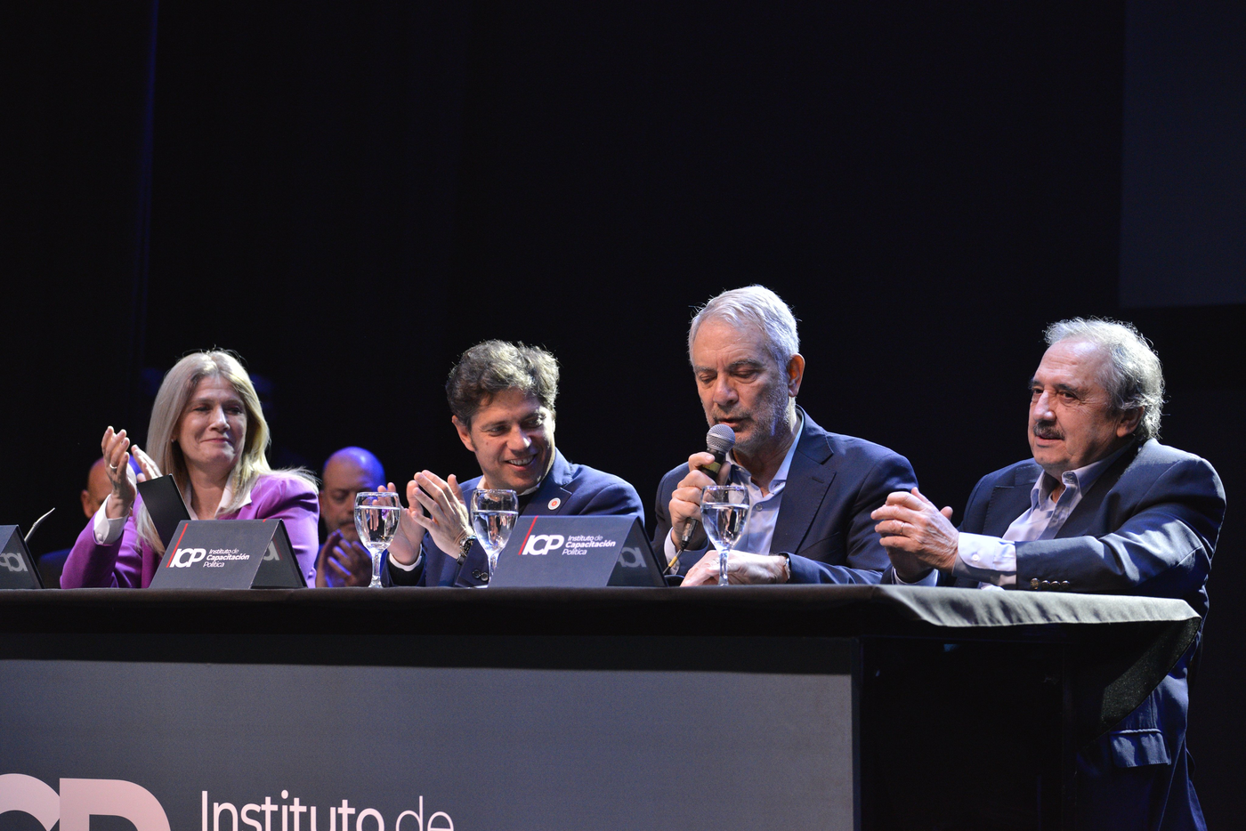 Verónica Magario, Axel Kicillof, Julio Alak y Ricardo Alfonsín.