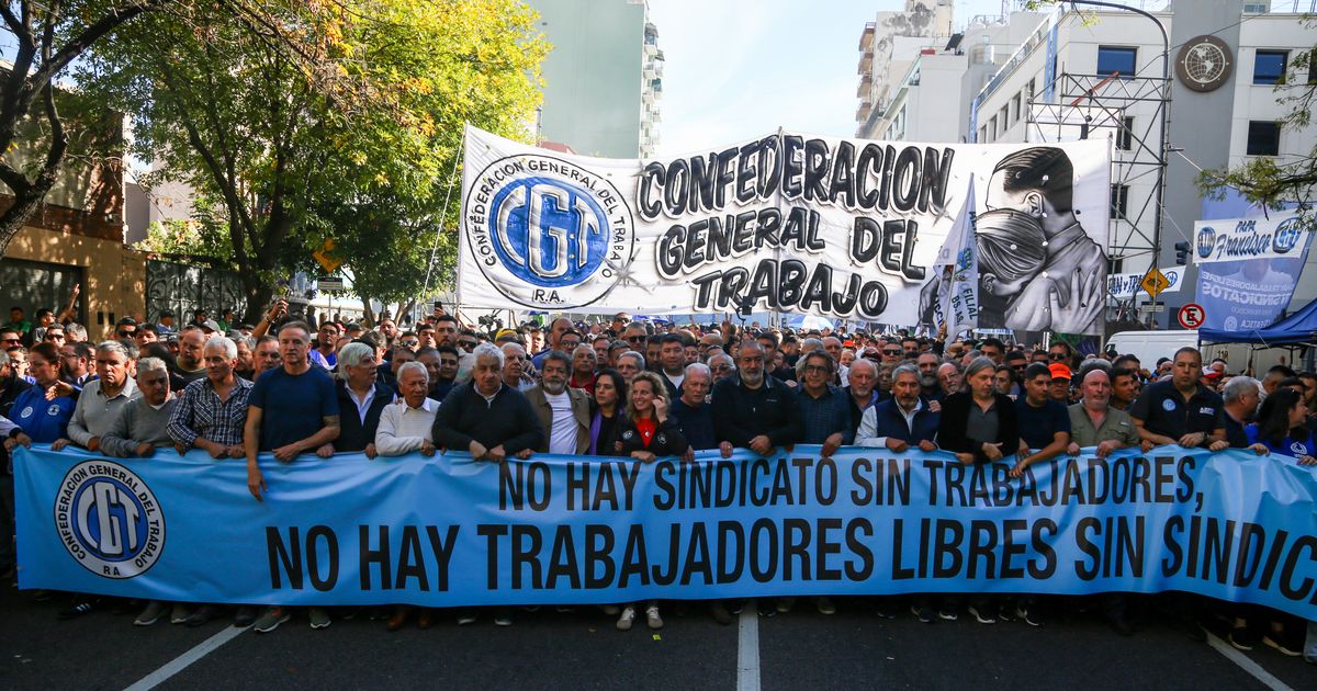 La CGT se moviliza en rechazo a la reforma laboral y apuesta a reunir ...