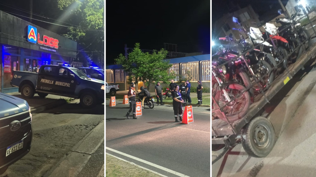 mas de 30 motos secuestradas y un detenido en la plata durante controles de transito