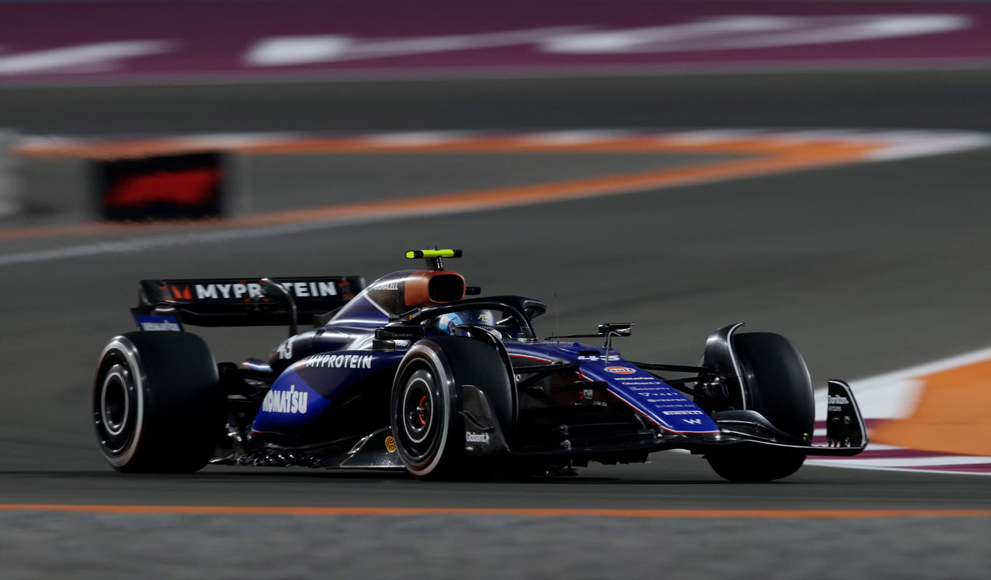 Franco Colapinto, abordo de su Williams.