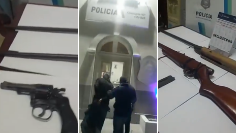 Detuvieron a cuatro hombres vinculados a un desarmadero ilegal y secuestraron armas y vehículos Detuvieron a cuatro hombres vinculados a un desarmadero ilegal y secuestraron armas y vehículos