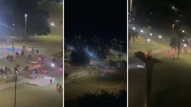 una nueva caravana de motos volvio a copar calles de la plata y desato quejas de vecinos