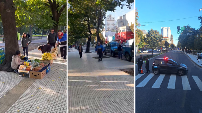 sorpresivo corte frente a la plaza san martin: ¿a que se debio?