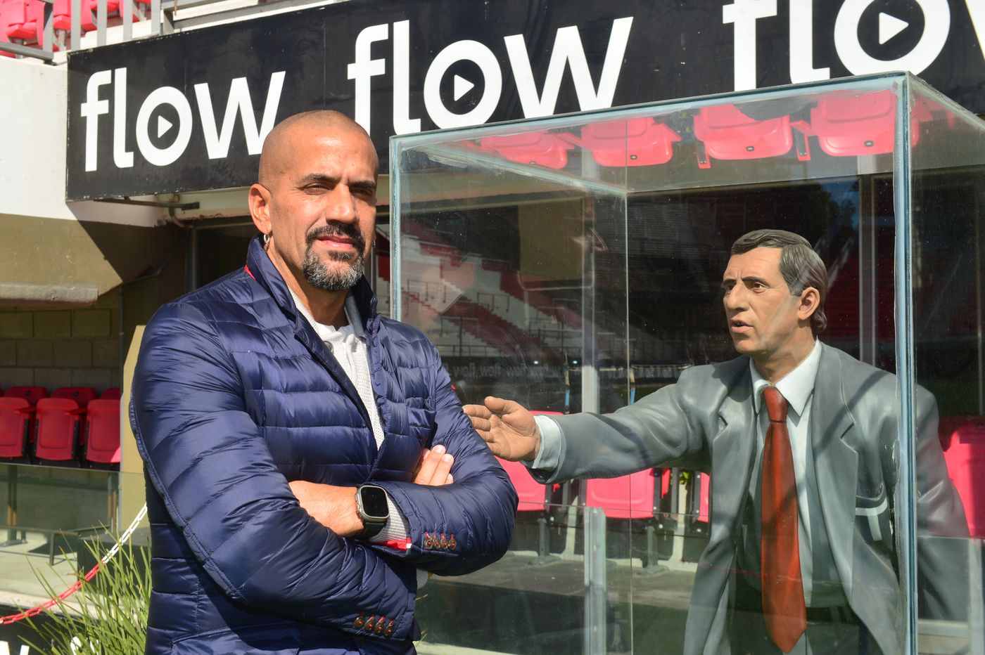 Juan Sebastián Verón Entrevista Estadio Bilardo 3.JPG