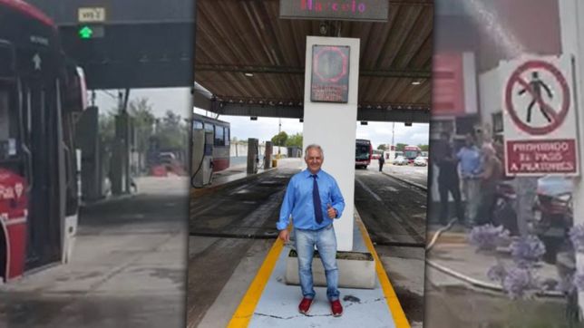 la emotiva despedida de un chofer de la linea oeste en su ultimo viaje antes de jubilarse