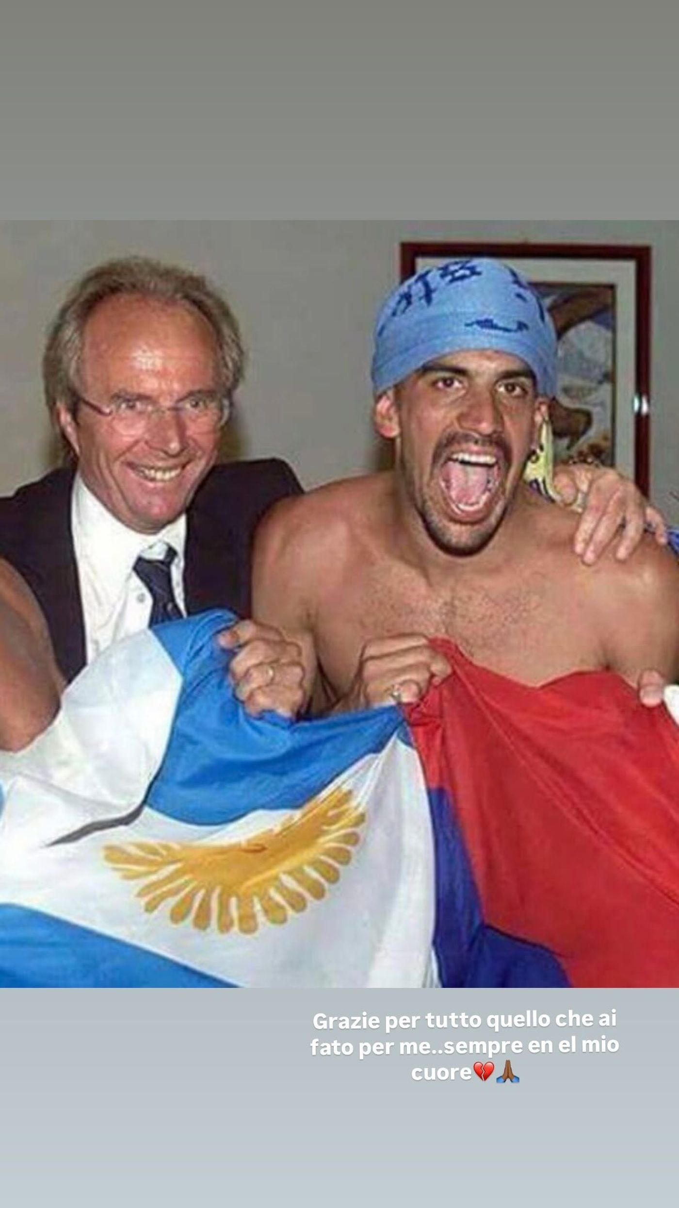 Juan Sebastián Verón junto a Sven-Goran Eriksson en Lazio. Juan Sebastián Verón junto a Sven-Goran Eriksson en Lazio.