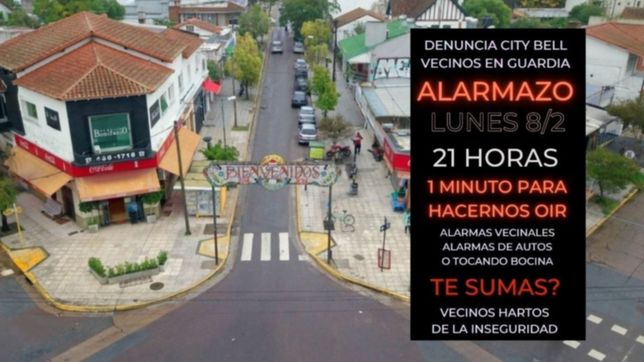 cientos de vecinos preparan un alarmazo en la plata para reclamar por mas seguridad
