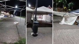 desaparecieron gazebos del paseo de meridiano v y denunciaron un robo, pero los estaban renovando
