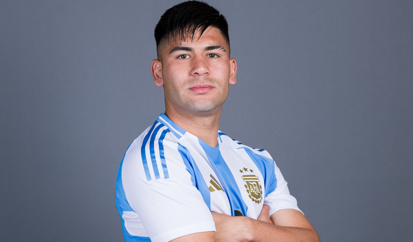 Juan Villalba, de Gimnasia, preparado para jugar con la Selección argentina.