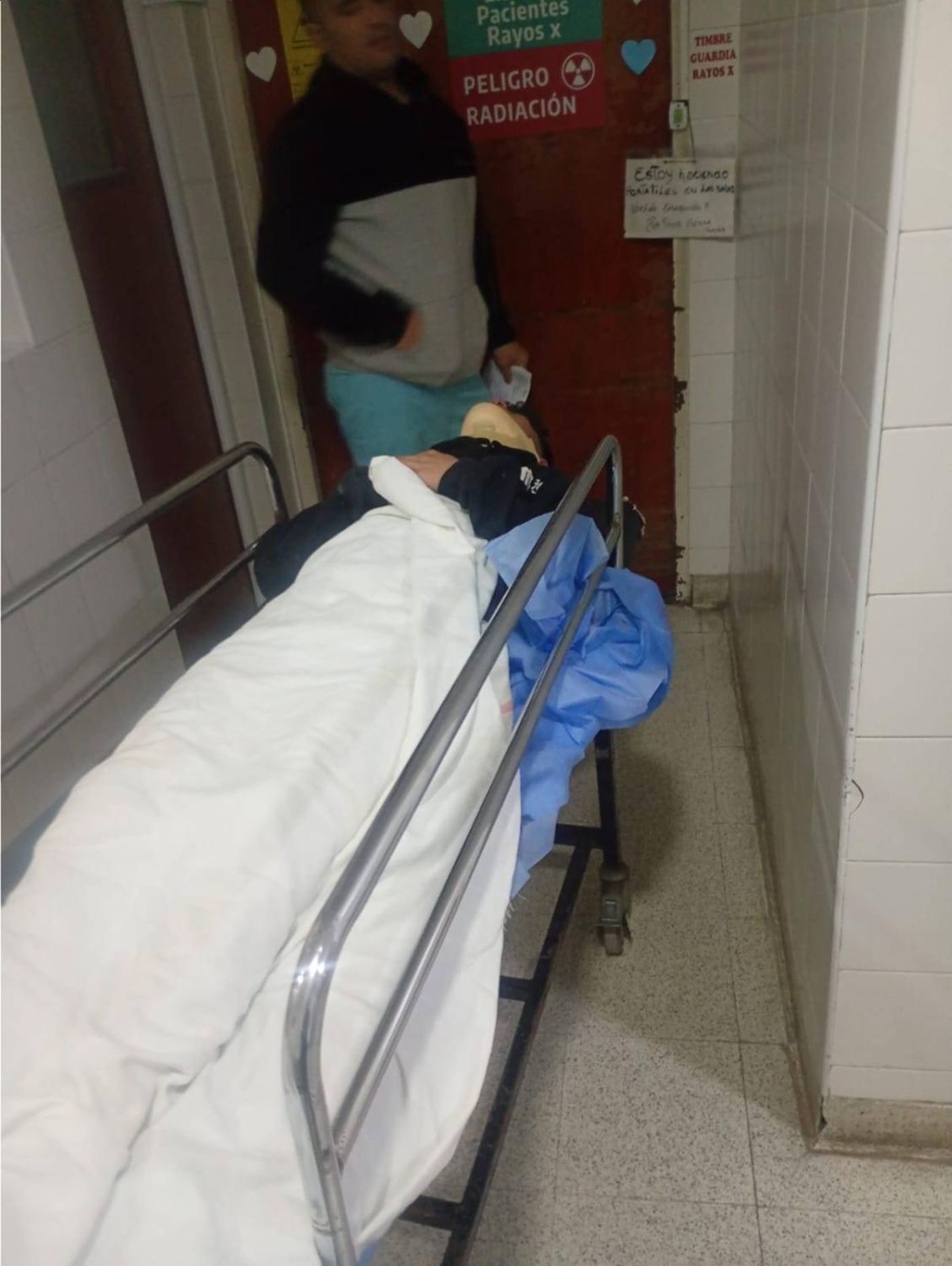 El adolescente fue trasladado al Hospital de Niños de La Plata tras el accidente