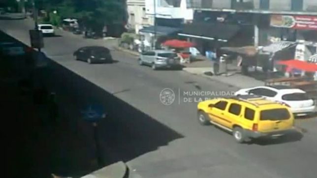 asi fueron los ultimos instantes del asesino de gisella, filmado en la terminal y la calle