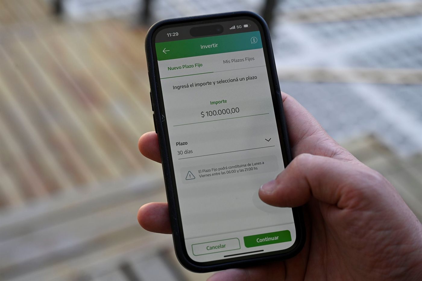 Plazo fijo Cuenta DNI